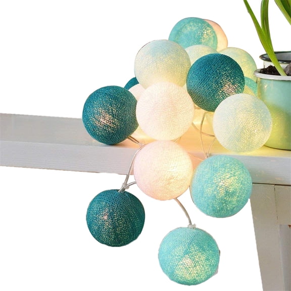 20 LED String Lights, Cotton ball light chain, Indoor Fairy String Lights Decorative for Bedroom Party Wedding