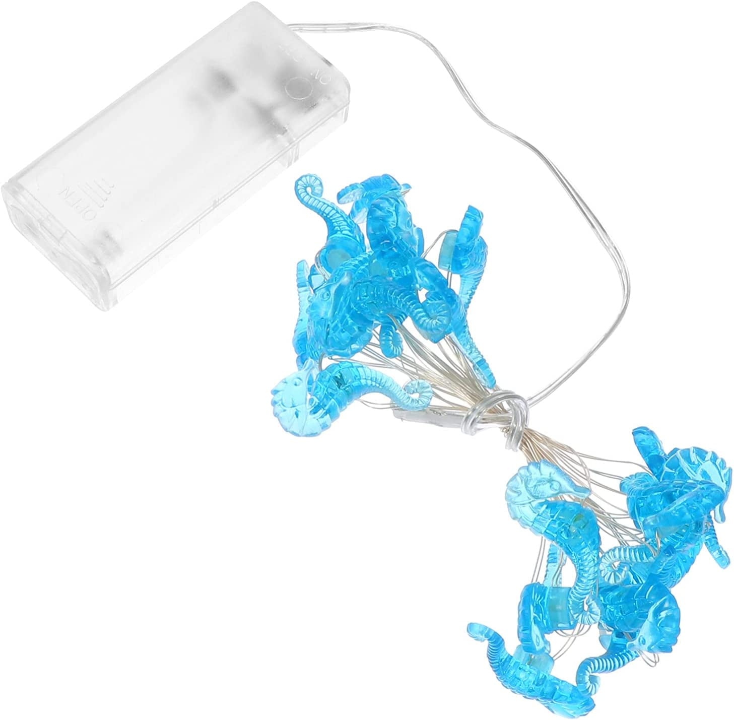 20 LEDs 2m Seahorse String Lights, Battery Powered Beach Theme Fairy ...