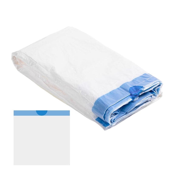20-Layer Stacked Drawstring Trash Bags 45x50cm Premium HDPE Leak-Proof for Kitchen Office Waste