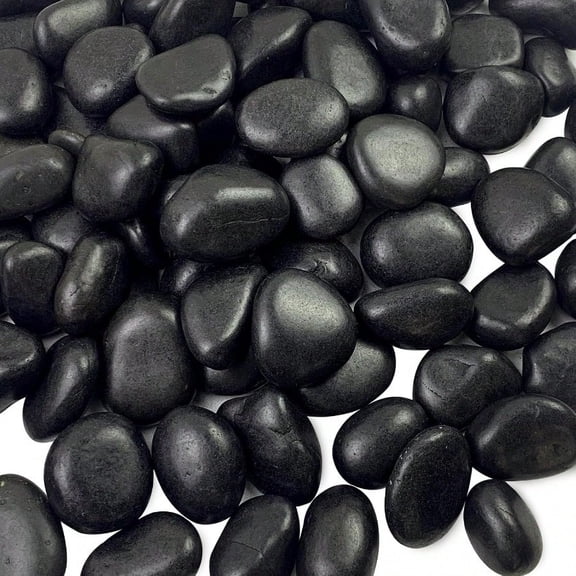 20 Lbs Black River Rocks For Landscaping 12 Inch Decorative Black Pebbles For Indoor Plants Vase Fillers Garden Potted Plant Rocks Paving Fountain And Outdoor Decoration Black Stones