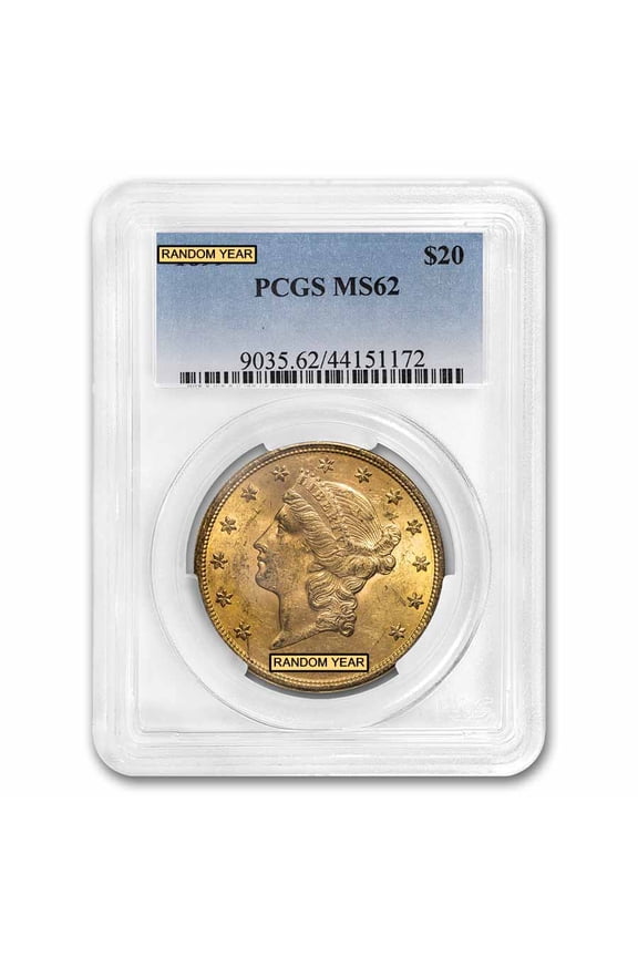 $20 Liberty Gold Double Eagle MS-62 PCGS (Pre-1900)