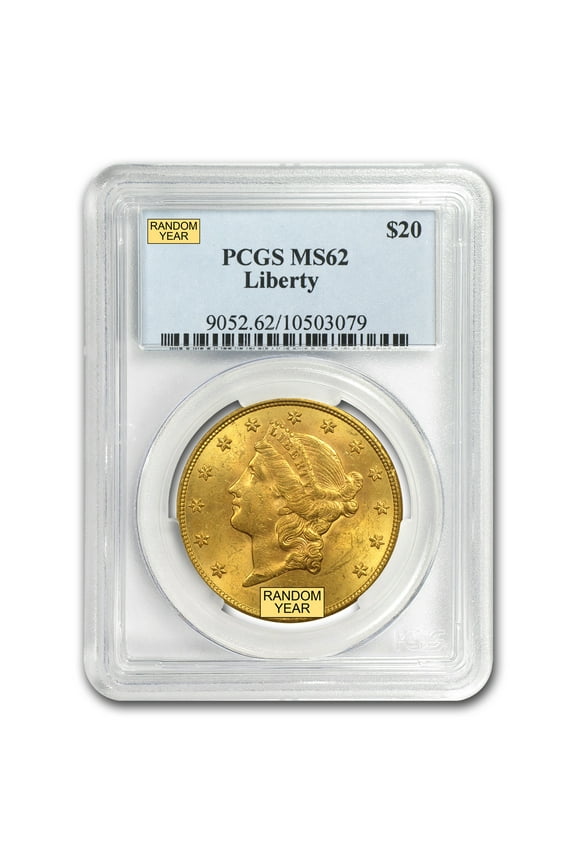 $20 Liberty Gold Double Eagle MS-62 PCGS (Random)