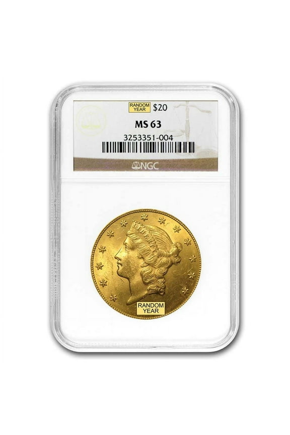 $20 Liberty Gold Double Eagle MS-63 NGC (Random)