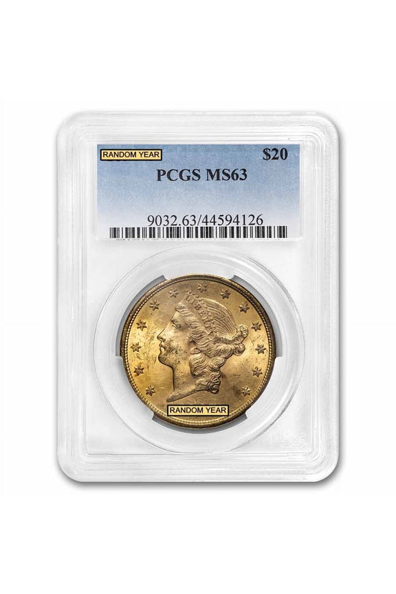 $20 Liberty Gold Double Eagle MS-63 PCGS (1800s S-Mint)
