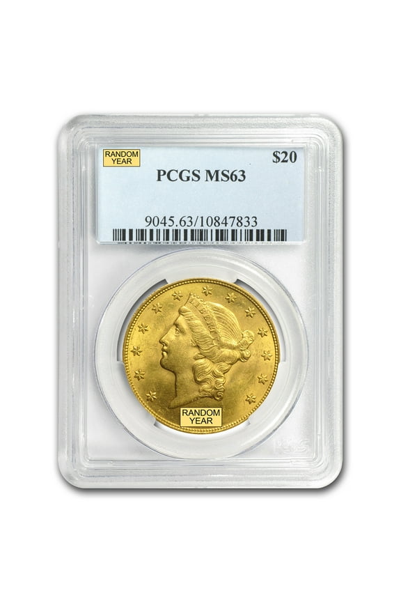 $20 Liberty Gold Double Eagle MS-63 PCGS (Random)
