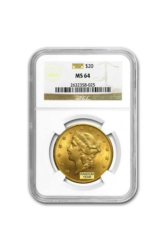 $20 Liberty Gold Double Eagle MS-64 NGC (Random)
