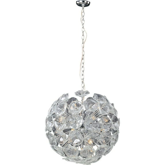 -20 Light Pendant In Leaf Style-22.5 Inches Wide By 22.5 Inches High Et2 Lighting E22094-28