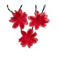 thumbnail image 1 of 20-Light Red Poinsettia Light Set, 1 of 1
