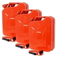 thumbnail image 1 of 20 Liter (5 Gallon) Jerry Fuel Can with Flexible Spout, Portable Jerry Cans Fuel Tank Steel Fuel Can, Fuels Gasoline Cars, Trucks, Equipment, RED 3pcs/set, 1 of 9