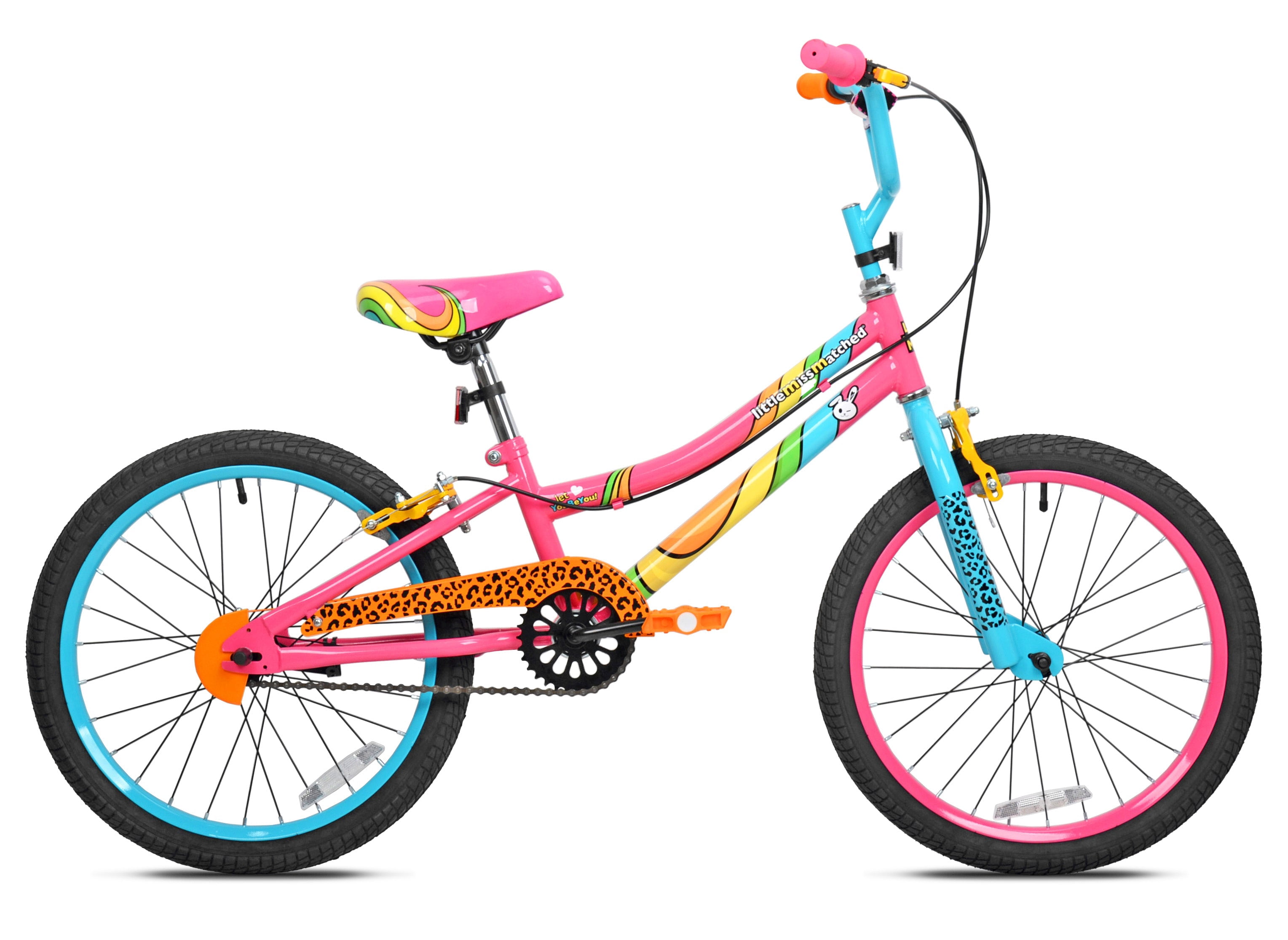 20" LittleMissMatched Wild One, Girls BMX, Multi-Color