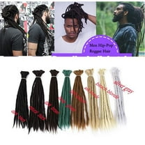 20" Lock Crochet Braids Faux Locs Crochet Hair Ponytail Softlock For Dancing  Crochet Hair Extensions Men Hip-Pop Reggae Hair Accessories