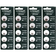 20 Loopacell CR1025 DL1025 ECR1025 5033LC 3 Volt Lithium Button Cell Battery