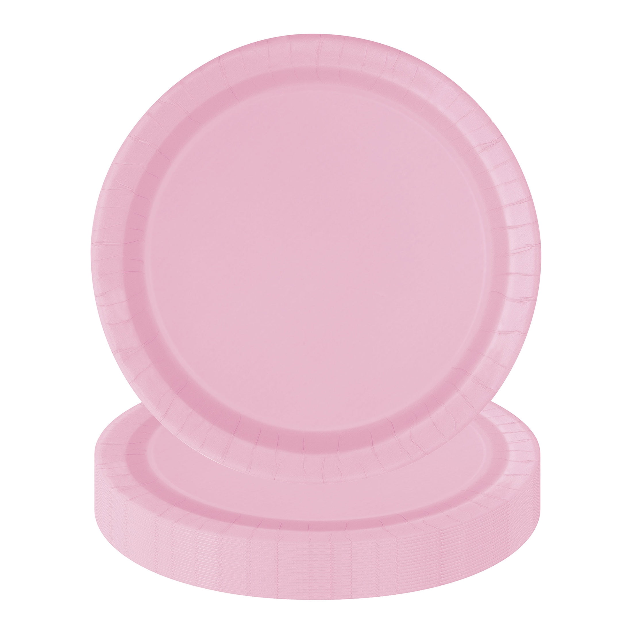 20 Count 9IN Pink Dinner Paper Plates by Way To Celebrate