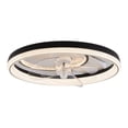 thumbnail image 1 of 20" Low Profile Reversible Ceiling Fan with Lights and Remote Control, 3-Blades Dimmable Flush Mount LED Chandelier Ceiling Light Fixture White, 1 of 10