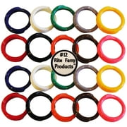 20 MULTI COLORED #12 LEG BANDS 3/4 CHICKEN POULTRY TURKEY QUAIL DUCK GOOSE