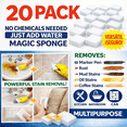 thumbnail image 1 of 20 Magic Sponges Cleaning Eraser Melamine Sponge Foam Pads, Multi-Purpose Household Cleaning Kitchen Dish Sponge for Furniture,Bathroom,Bathtub, Sink,Floor, Baseboard, Wall Cleaner, 1 of 11