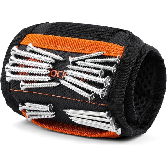 20-Magnet Tool Wristband for Holding Screws, Nails and Drill Bits, Comfortable & Heavy Duty, Great Gift Idea for Husband, Dad, Handyman, Carpenter or Woodworker