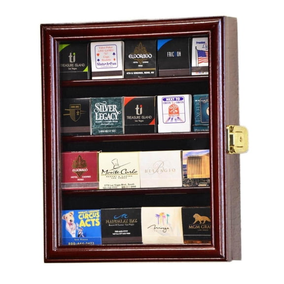 20 Matches Matchbook Display Case Cabinet