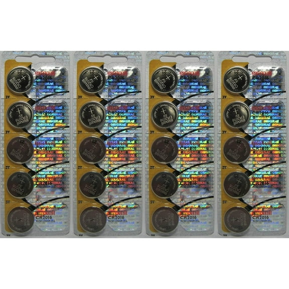 20 Maxell Batteries Cr2016 3v Lithium, New hologram packaging that guarantees authenticity