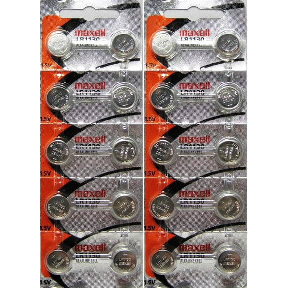 20 Maxell LR1130 AG10 189 389 LR54 SR1130W New hologram packaging that guarantees authenticity