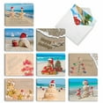 thumbnail image 1 of 20 Merry Christmas Cards Assorted (10 Designs, 2 Each) - Season's Beachin' Christmas (4" x 5.12") AM6651XSG-B2x10, 1 of 6