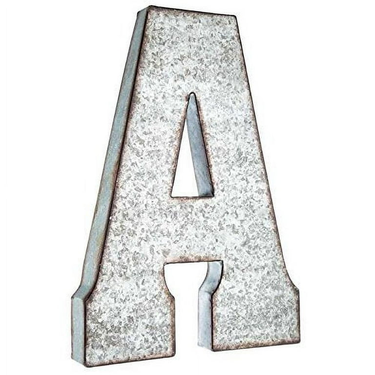Rustic Wooden Letters - Weathered White - 12 Inch Tall