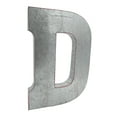 thumbnail image 1 of Huge 20" Metal Letter "D" Wall Decor, Galvanized Wall Mountable Decoration by Electronix Express, 1 of 6