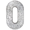 thumbnail image 1 of 20" Metal Letter "O" Wall Decor, Silver with Rusted Edges, Galvanized Wall Mountable Decoration for Country, -Century, or Farmhouse Themed Room or Event - YOSITiuu, 1 of 3