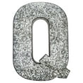 thumbnail image 1 of 20" Metal Letter "Q" Wall Decor, Silver with Rusted Edges, Galvanized Wall Mountable Decoration for Country, -Century, or Farmhouse Themed Room or Event - YOSITiuu, 1 of 3