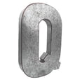 thumbnail image 1 of 20" Metal Letter "Q" , Silver with Rusted Edges by SciencePurchase, 1 of 6
