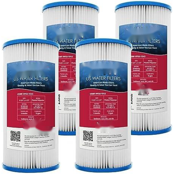 20 Micron 20 Inch x 4.5 Inch | 2-Pack Melt Blown Polypropylene Whole House Sediment Cartridge | Compatible with Pentek DGD-7525-20, Hydronix SDC-45-2020 | Made in the USA,$$Tools & Hardware Other