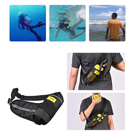 20 Minutes Scuba Diving Equipment 1L Diving Oxygen Tank Mini Scuba Diving Tank for Professional Divers