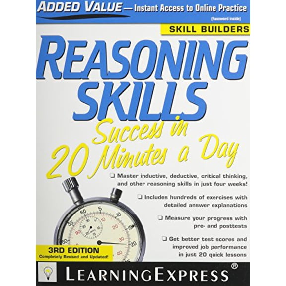 Pre-Owned Reasoning Skills Success in 20 Minutes a Day Paperback