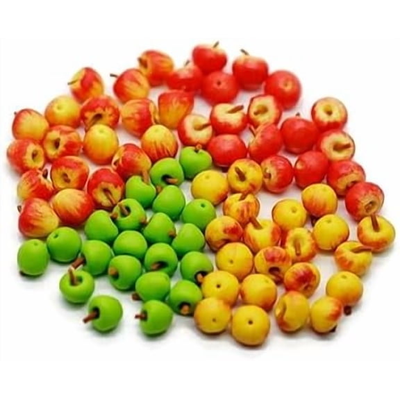 20 Mix Red Green Apple Fruit Garden Display Minimal Decoration 0.7 CM$$Garden & Patio