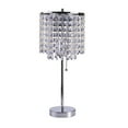 thumbnail image 1 of 20â€ Modern Tall Silver Crystal Chandelier Lamp, 1 of 5