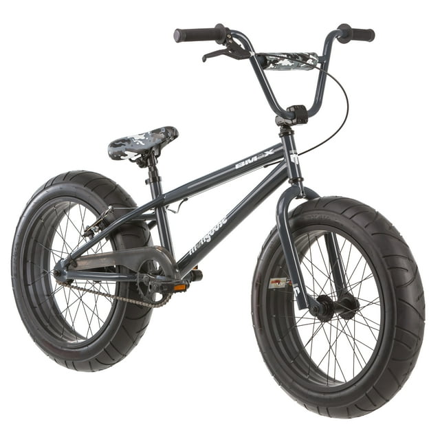 20" Mongoose BMaX All-Terrain Fat Tire Mountain Bike, Black/Gray
