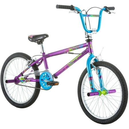 20" Mongoose Fling Girls' Freestyle Bike, Purple