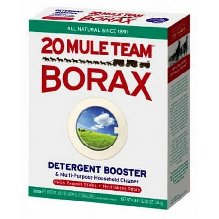 20 Mule Team All Natural Borax Detergent Booster & Multi-Purpose Household Cleaner, 65 Ounce (Pack of 6)