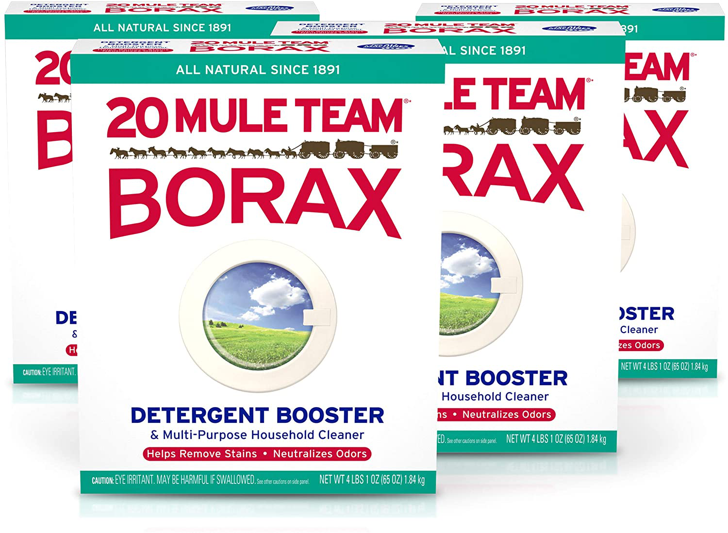 20 Mule Team Borax All-Purpose Cleaners, 65 Ounce, 4 Count 