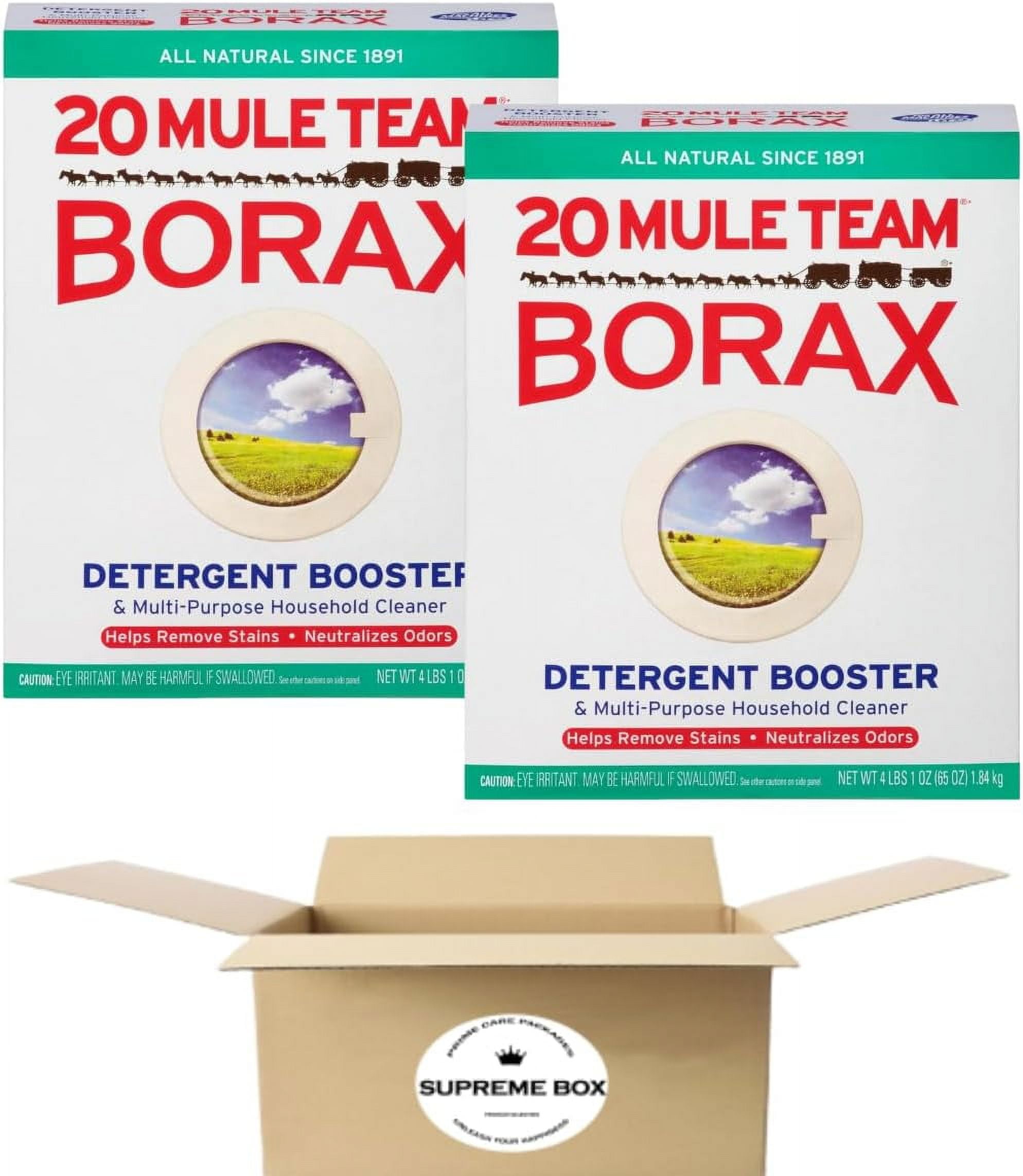 20 Mule Team Borax Detergent Booster & Multipurpose Cleaner, 65oz ...