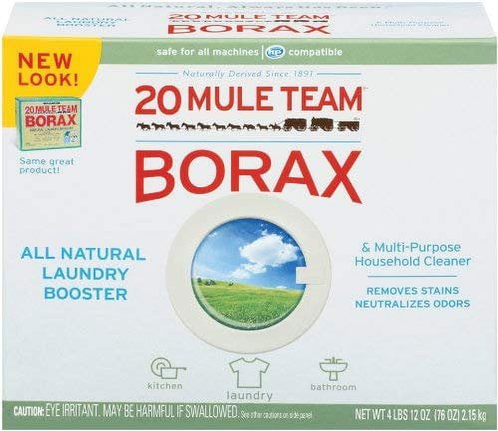 BORAX 20 Mule Team - Potenciador de lavandería, polvo NkLzaD, 2 paquetes (4  libras)