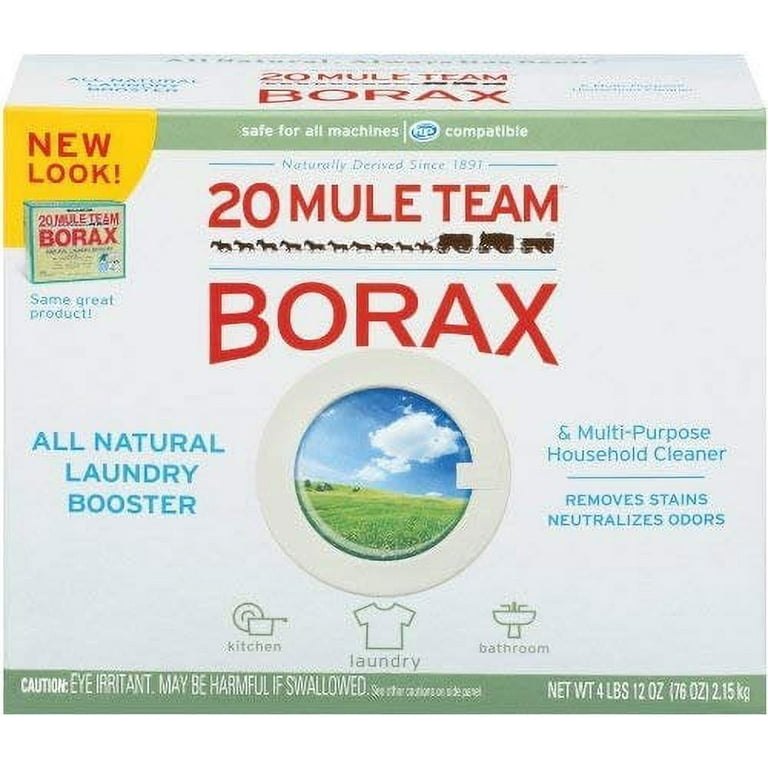 Borax 20 Mule Team Laundry Booster, Powder, 4 Pounds