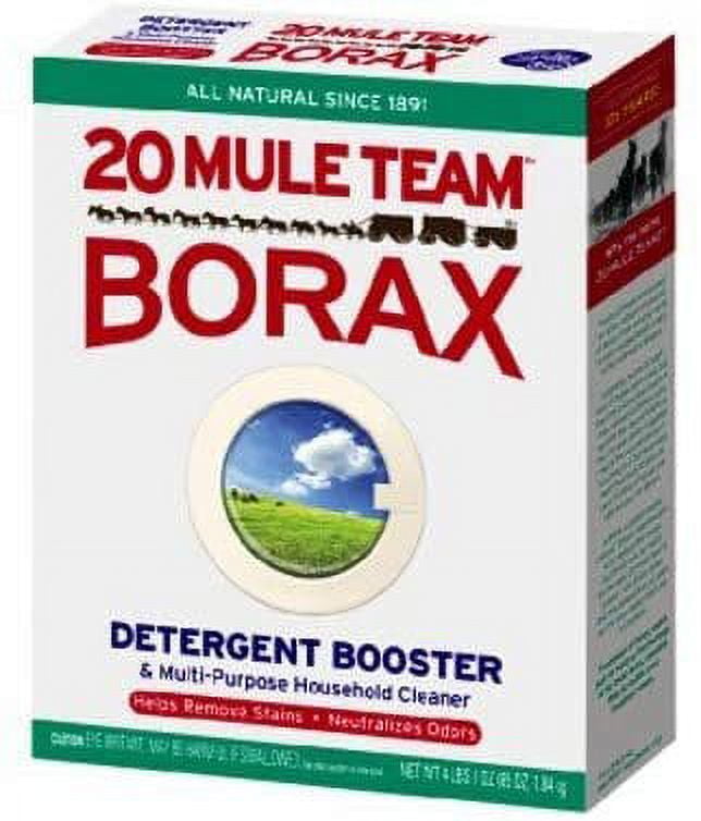 20 Mule Team Borax Natural Laundry Booster & Multi-Purpose Household Cleaner - 76 oz. Pack of 8