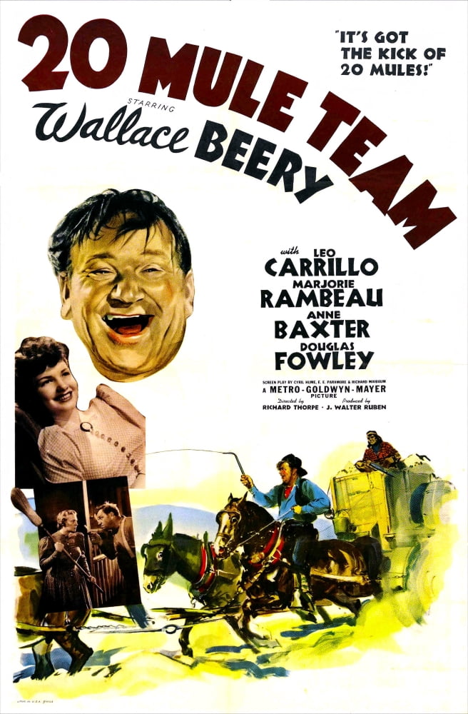20 Mule Team U Canvas Art - (11 x 17)