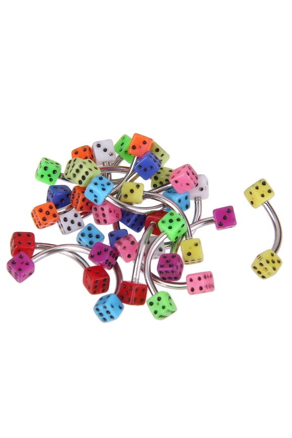 20 Multicolor Belly Button Navel Lip 3mm