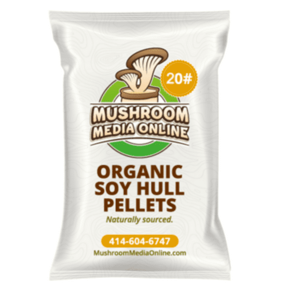 20# MushroomMediaOnline 100% Organic Soy Hull Mushroom Pellets