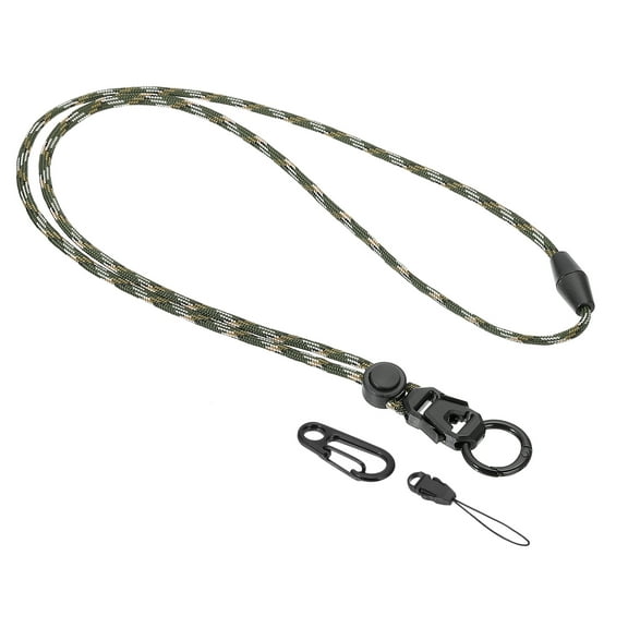 Uxcell Neck Lanyard, Breakaway Badge Lanyard with Detachable Buckle Camouflage Green