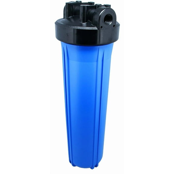 20" Neo-Pure Black/Blue Filter Housing Blue Sump/Black Cap with No Pressure Relief Cap or Standard Cap (3/4 Inch NPT, Standard)
