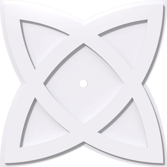20"OD x 1"ID x 7 1/2"C x 1"P Cosmo Architectural Grade PVC Contemporary Ceiling Medallion