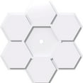 thumbnail image 1 of 20"OD x 1"ID x 7"C x 1"P Daisy Architectural Grade PVC Contemporary Ceiling Medallion, 1 of 11